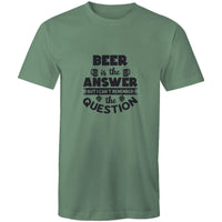 Beer is the Answer - AS Colour Staple - Mens T-Shirt